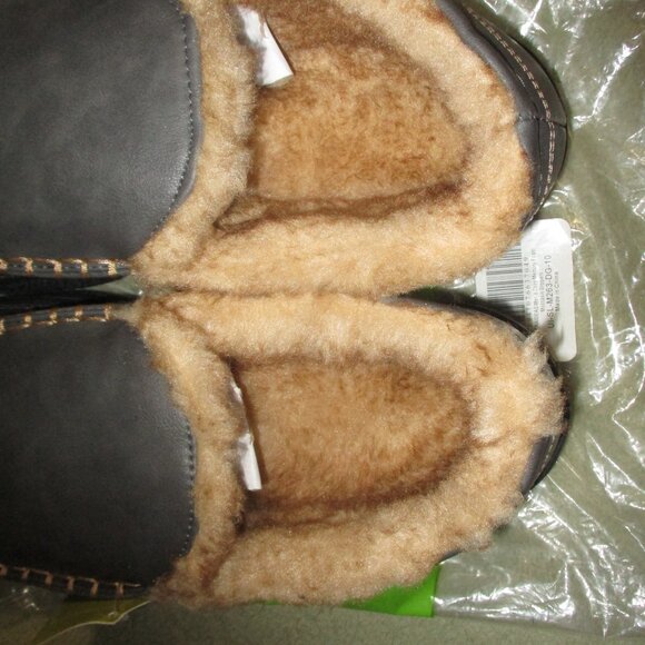 NWT Ultraideas Moccasins Slippers Memory Foam Mens Sz 10 Christmas Present - Picture 6 of 9